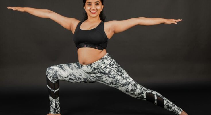 "women doing fitness and exercise routine"